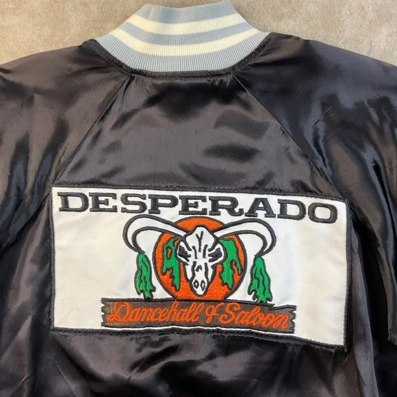 Vintage Desperado Dance Hall & Saloon Houston Texas Jacket Satin Speedline XL